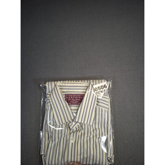 Charles Tyrwhitt 16/35 Extra Sea Island Quality Shirt‎  Striped - Picture 7 of 7